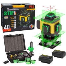 4D Лазерний нівелір Stif Germany BL-16 (мікроліфт, 2 акумулятори в комплекті)