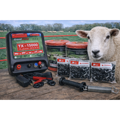 Електропастух Grand Power TX-15000 (комплект для овець на 6 гектарів)